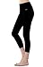 MIRITY Women's Tight Yoga Pants Spandex Workout Gym Activewear Capris Yogapants Color Black Size M
