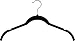 Zoyer Velvet Shirt Hangers - 50 Pack - Premium Velvet Suit/Dress Hanger - Heavy Duty & Non Slip Standard Hangers - Black