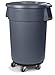 TigerChef PLTCD005@3PK Trash Can Dollies, 5 Caster, Black (Pack of 3)