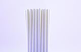 White Solid Paper Straws (100)