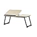 GreenForest Laptop Desk Stand Foldable Portable Large Size Tilting Home and Office Supplies MDF Lap Desk Bed Tray Beige