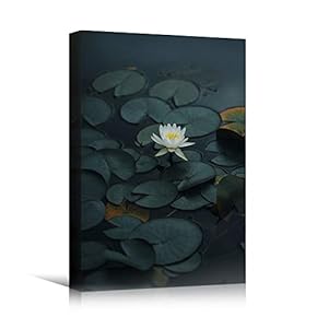 signwin Canvas Wall Art Water Lily Bohemian Colorful...