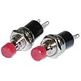 Sub-Mini Push Button Momentary Switch - Off - (On) / 2 Pack : 30-2289