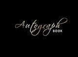 Autograph Book: Gold, Signature Celebrity Memorabilia Album Gift, Blank Unlined Scrapbook Favorite Baseball, Basketball, Football, Sports Stars, Cartoon, 8.25