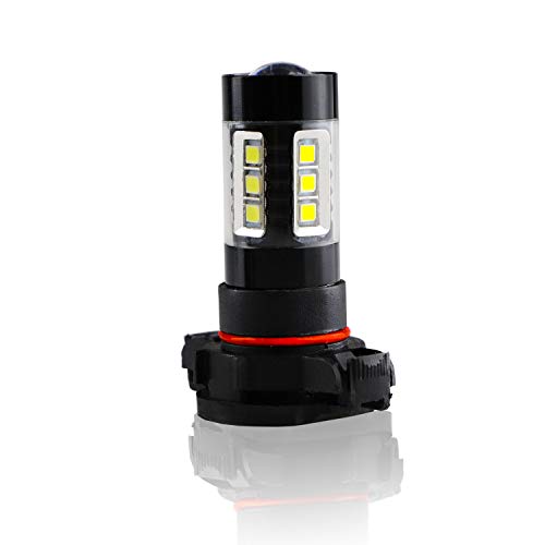 image for Henkeyi 5202 5201 PS19W Fog Light Bulbs LED 80W Extremely Bright 6000K