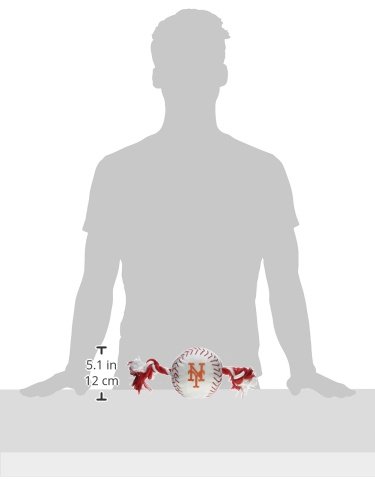 Pets First MLB New York Mets Dog Nylon Baseball Rope Toy