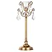 Amalfi Décor Tiffany 2-Piece Vintage Gold Metal Candelabra Set, Votive Candle Taper Candlestick Holder Accent Stand