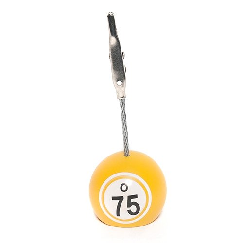 Bingo Ball Ticket Holder Yellow