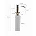 VCCUCINE Modern Commercial Gloden Single Handle Bathroom Faucet, Laundry Vanity Sink Faucet With Two 3/11
