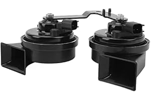 Aramox Snail Horn, Dual Tone Snail Horn with Bracket High Low Tone 1109660 00 B Replacement for 2017‑2022