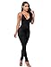 Sedrinuo Women's Top Cross Backless Jumpsuit Black