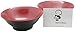 Soup Bowls Set of 2 - Large Red and Black Melamine 8.5 Inches, Japanese Ramen Noodles, Vietnamese Recipe, Menudo Snacks, Popcorn Serving Dishes, Fruit, Dessert