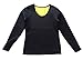 Ausom Womens Slimming Shaper Long Shirt Hot Thermo Exercise Workout Sauna Suit Trainer Body Fat Burner for Weight Loss