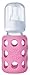 Lifefactory Glass Baby Bottles with Silicone Protection - 4-PACK, 4 oz/9 oz Bottles, (1- Pink, 1- Raspberry, 1- Lavender & 1- Grape)