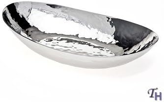 Ricci Argentieri Hammered Oval Bowl 12"