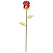 NUOLUX Valentines Day Gift,Crystal Rose Flower for Her (Red)