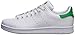 adidas Originals boys Stan Smith Sneaker, White/White/Green, 5.5 Big Kid US