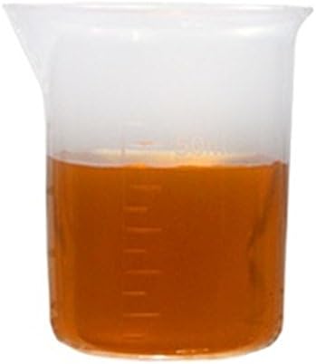 50 ml Graduated Plastic Beaker, Pack of 2, KeL Scientific KS-1110