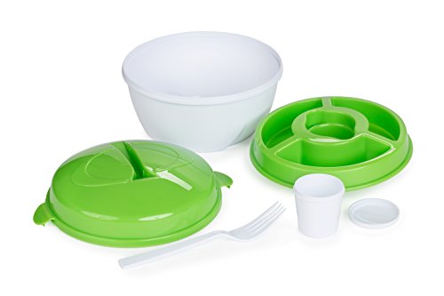 All in One Salad to Go Container with Attachable Fork - Thumbnail 6