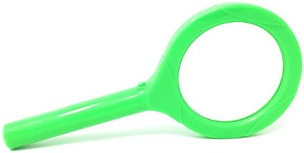 Jumbo LED Lighted Magnifying Glass for Kids, Teachers, Classroom, Camps, Shatterproof Lens Large (Green)