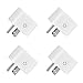 4 pack smart sockets, smart plugs,WiFi Outlet Compatible with Alexa,Google Assistant&Apple HomeKit (No Apple MFi),Timer, No Hub Required,Support 2.4GHz WiFi Network