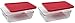 Pyrex 6-Cup Rectangle Food Storage, Pack of 2 Containers primary