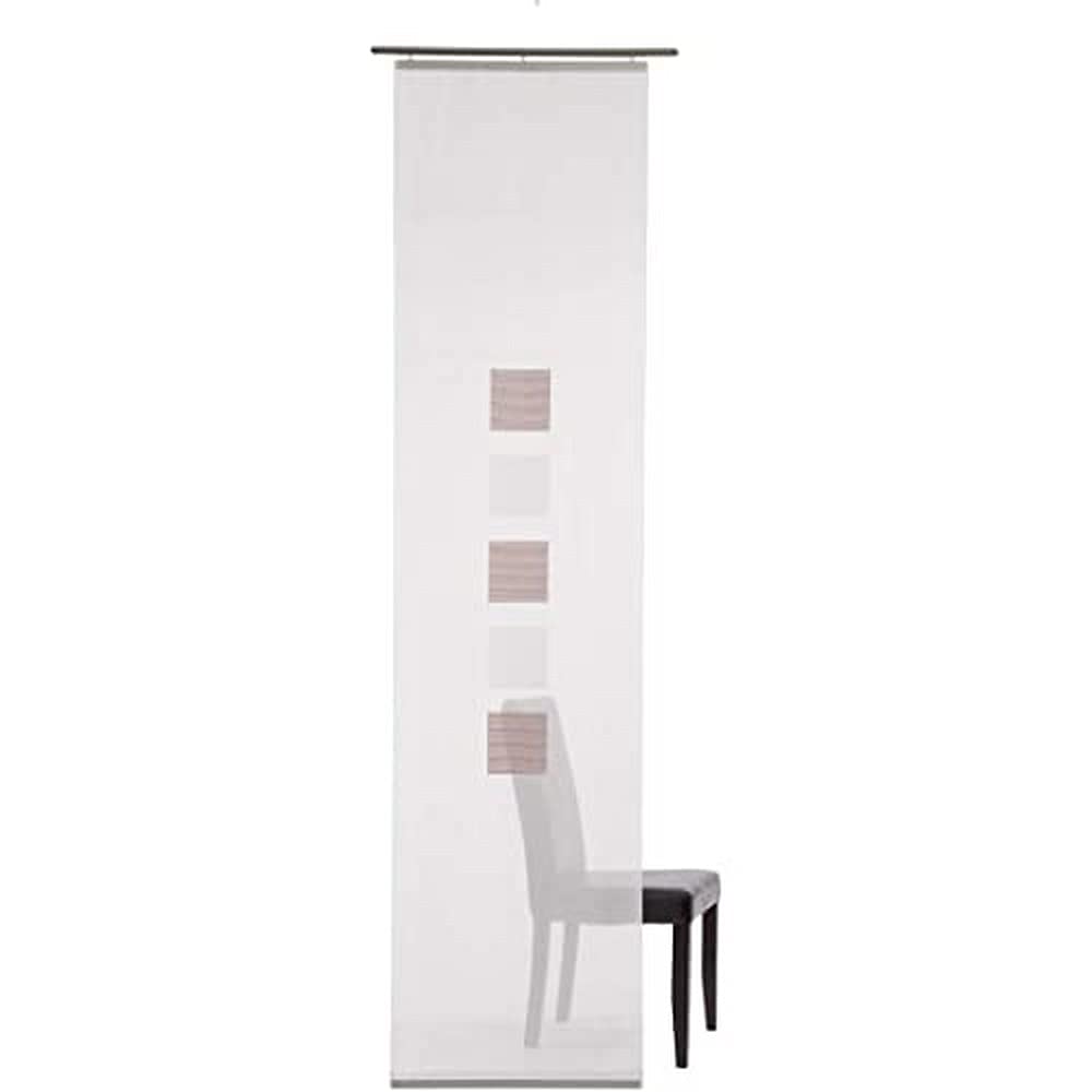 Homing Semi-Transparent Panel Curtain Sliding Curtain White/Pink (1 Piece) 245 x 60 cm (H x W) 100% Polyester Rose 60 cm x 245 cm 5915-03