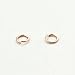 10 Grams (Approx. 300 Pieces) - 23 Gauge 16K Rose Gold Plated Dainty O Shaped Jump Rings Twist and Lock Jump Rings Open Jump Rings - 10GJOD (Rose Gold)