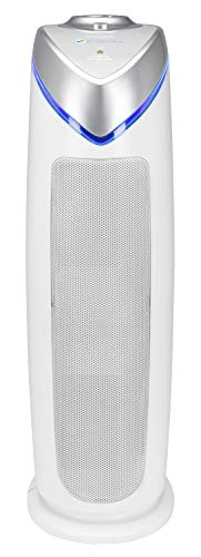Germ Guardian AC4825W 22" 3-in-1 True HEPA Filter Air Purifier for Home, Full Room, UV-C Light Kills Germs, Filters Allergies, Smoke, Dust, Pet Dander, & Odors, 3-Yr Wty, GermGuardian, White