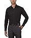 Van Heusen Men's Dress Shirt Regular Fit Poplin Solid, Black, 18.5