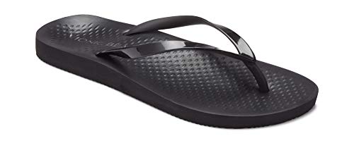 Vionic Women's Beach Noosa Flip-Flop, Black, 9 Medium US