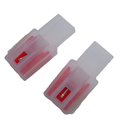 2Pcs Ruby Diamond Stylus Replacement Record Player Stylus Turntable