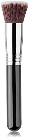 Hername Foundation Makeup Brush Flat Top for Face -Premium Quality Synthetic Dense Bristles. Perfect For Blending Liquid, Cream or Flawless Powder Cosmetics - Blusher Powder , Concealer - BLACK