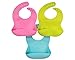 DARYOU Waterproof Silicone Baby Bibs for Babies & Toddlers (3 PCs), Wipes Clean Easily, Soft, Unisex, Adorable, Perfect Baby Shower Gift