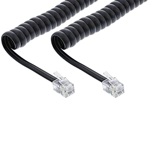 InLine 18893I cable telefónico 2 m Negro - Cable para teléfonos fijos (2 m, RJ-10, RJ-10, Negro, Male connector / Male connector)