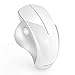 Ergonomic Wireless Mouse, Jelly Comb MV021 2.4GHz Precision Cordless Mouse with Thumb-Operated Scrollwheel, Less Noise, Optical Mice for Laptop PC Windows Computer, White and Silver