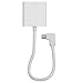 HDMIHOME Right Angled 90 degree Mini DisplayPort DP to HDMI Female Cable Adapter White Color 20cm for Macbook and ATI
