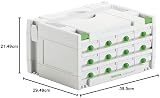 Festool 491986 Sys 3 Sortainer 12 Drawer Organizer System White view 9
