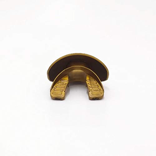 Battle Sports Science Chrome Predator Oxygen Mouthguard, Gold/Black