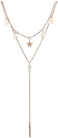 24 Coloration Alloy Stars Pendant Choker Necklaces New Long Metal Bar Choker Collar Layer Chains Chokers Fashion Women Jewelry Colliers