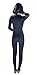 Ensnovo Womens Turtleneck Spandex Long Sleeve Front Zipper Footless Unitard