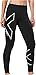 2XU Hyoptik Mid Rise Womens Long Compression Tights - Black