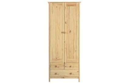 Scandinavia 2 Door 3 Drawer Wardrobe Pine Amazon Co Uk