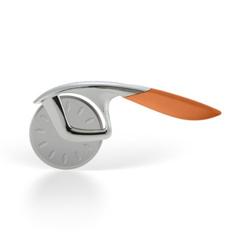 Savora Stainless Steel Pizza Wheel, Persimmon