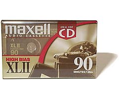 Maxell(R) Cassette Audio Tape, 90-Minute High Bias Standard, Pack Of 4 (Discontinued By Manufacturer)