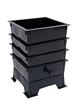 Worm Factory DS3BT 3-Tray Worm Composter, Black