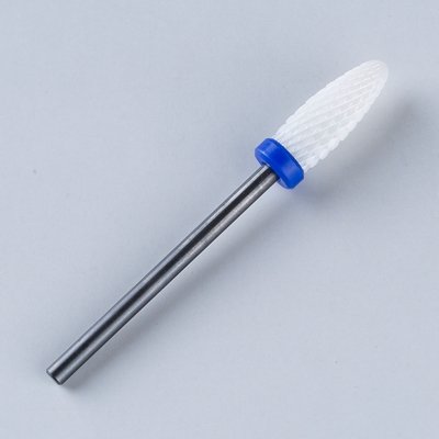 Ceramic Nail Drill Bit Rotate Burr Milling Nail Cutter Bits For Manicure Pedicure Tool Electric Nail Drill Accessories Blue Medium