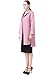 Miya Women's Faux Leather Jacket Quilted Bomber Jacket Short Coat Pink Large