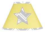 Yellow and Gray Chevron Zig Zag Lamp Shade by Sweet Jojo Designs