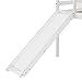 Harper & Bright Designs Twin Loft Bed with Slide for Kids, Wood Low Sturdy Loft Bed, No Box Spring Needed, White